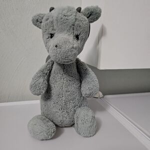 Jellycat Soft Gray Dragon Plush 12"